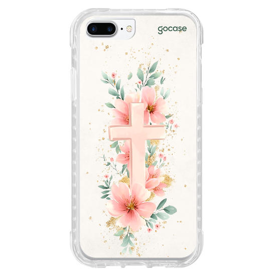 Capinha para celular  Cruz e Flores do Jardim