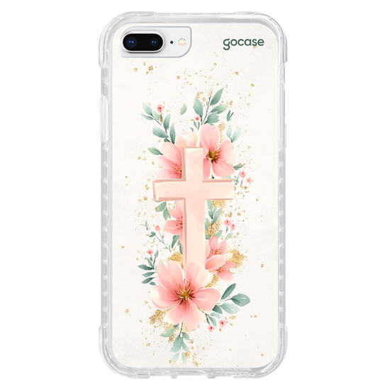 Capinha para celular  Cruz e Flores do Jardim
