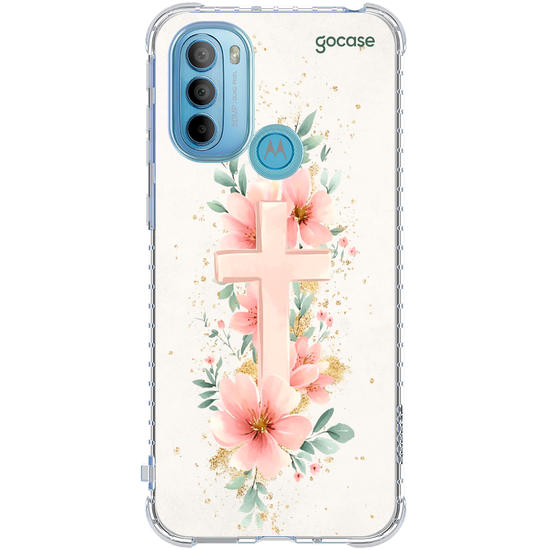 Capinha para celular  Cruz e Flores do Jardim