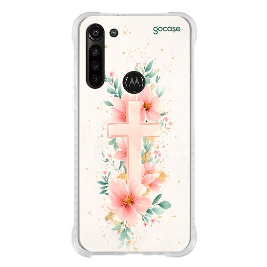 Capinha para celular  Cruz e Flores do Jardim Capinha para celular  Cruz e Flores do Jardim