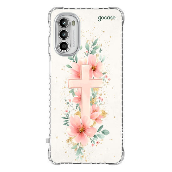 Capinha para celular  Cruz e Flores do Jardim