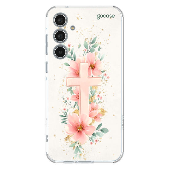 Capinha para celular  Cruz e Flores do Jardim