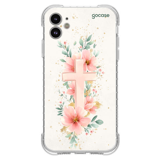 Capinha para celular  Cruz e Flores do Jardim