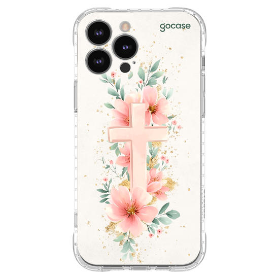 Capinha para celular  Cruz e Flores do Jardim