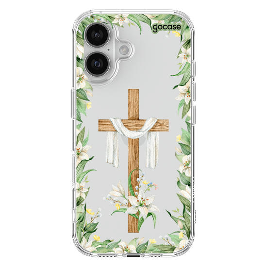 Capinha para celular  Cruz e Flores