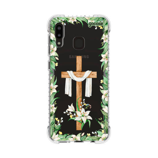 Capinha para celular  Cruz e Flores