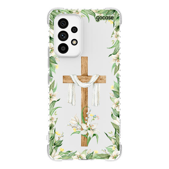 Capinha para celular  Cruz e Flores