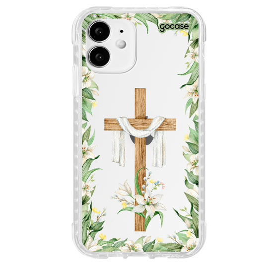 Capinha para celular  Cruz e Flores