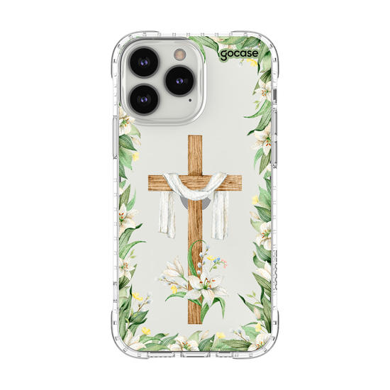 Capinha para celular  Cruz e Flores