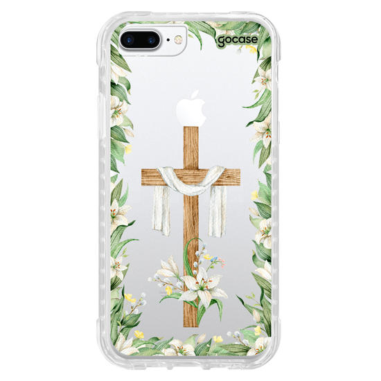 Capinha para celular  Cruz e Flores