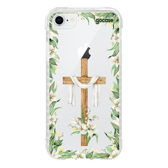 Capinha para celular  Cruz e Flores