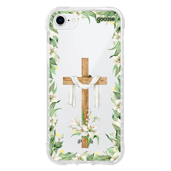 Capinha para celular  Cruz e Flores