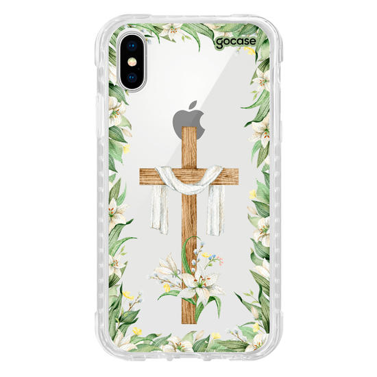 Capinha para celular  Cruz e Flores