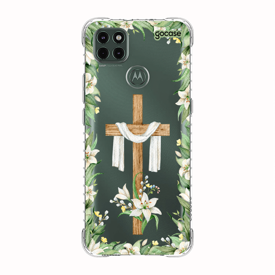 Capinha para celular  Cruz e Flores