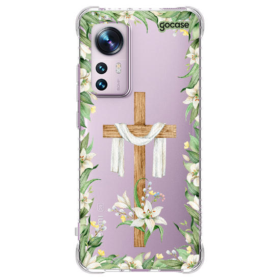 Capinha para celular  Cruz e Flores