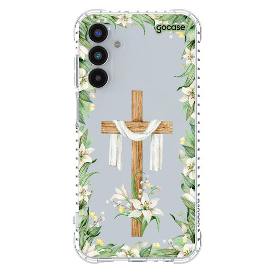 Capinha para celular  Cruz e Flores