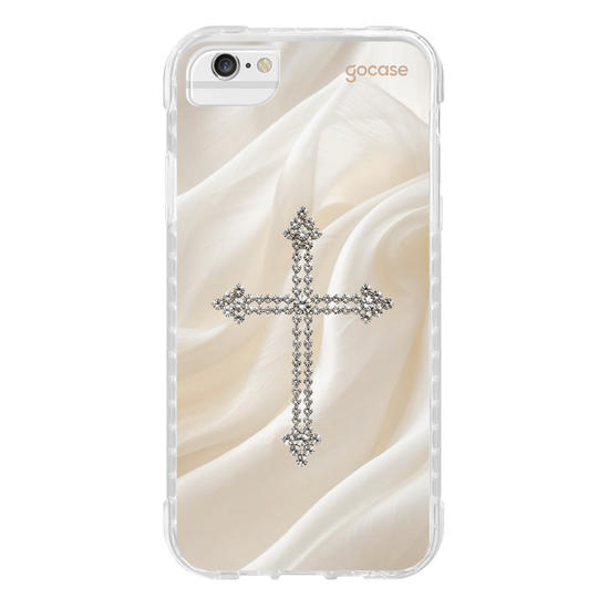 Capinha para celular  Cruz Efeito Cravejado