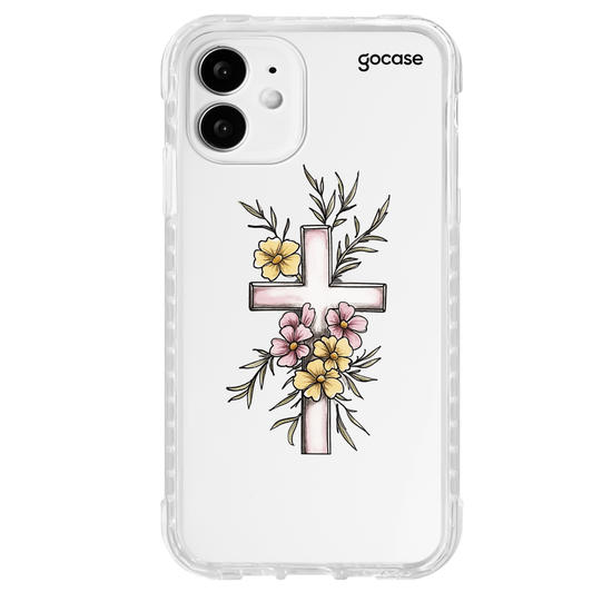 Capinha para celular  Crus Floral Delicada