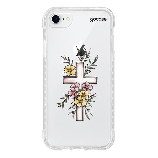 Capinha para celular  Crus Floral Delicada