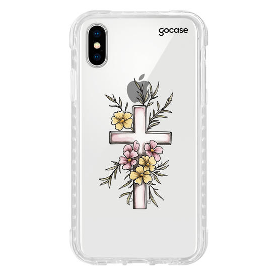 Capinha para celular  Crus Floral Delicada
