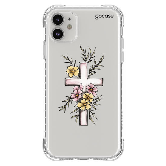 Capinha para celular  Crus Floral Delicada
