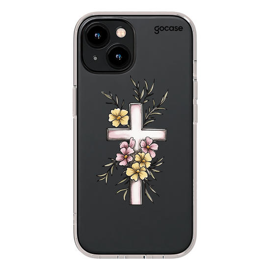 Capinha para celular  Crus Floral Delicada