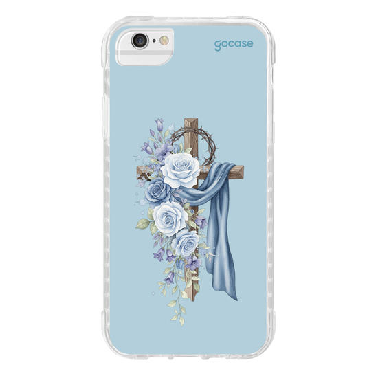Capinha para celular  Cruz Sagrada Azul