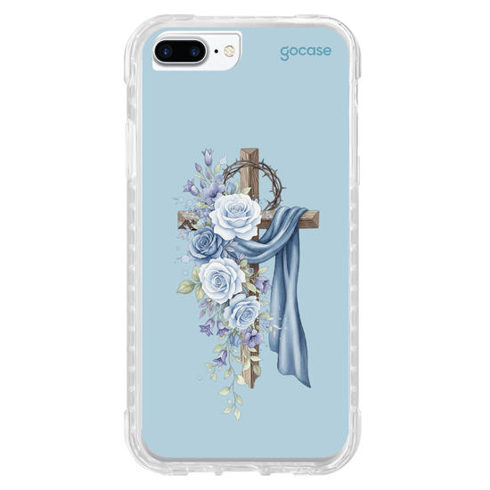 Capinha para celular  Cruz Sagrada Azul