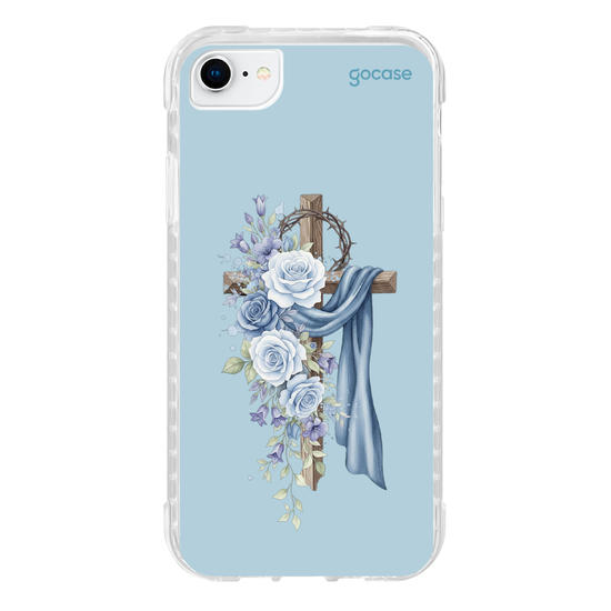 Capinha para celular  Cruz Sagrada Azul