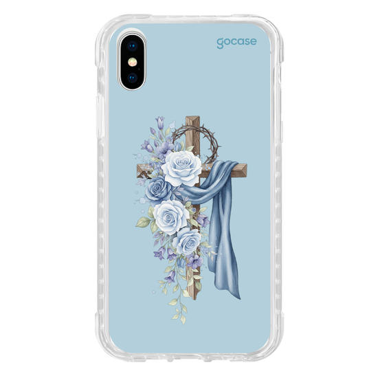 Capinha para celular  Cruz Sagrada Azul