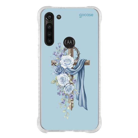 Capinha para celular  Cruz Sagrada Azul
