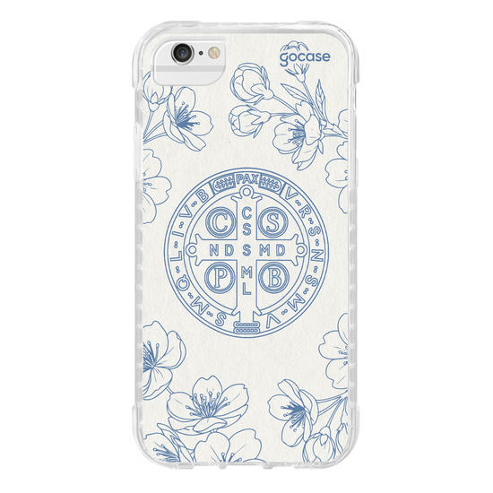 Capinha para celular  Cruz Sagrada com Flores