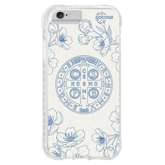 Capinha para celular  Cruz Sagrada com Flores