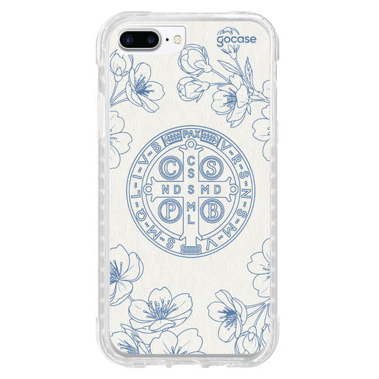 Capinha para celular  Cruz Sagrada com Flores