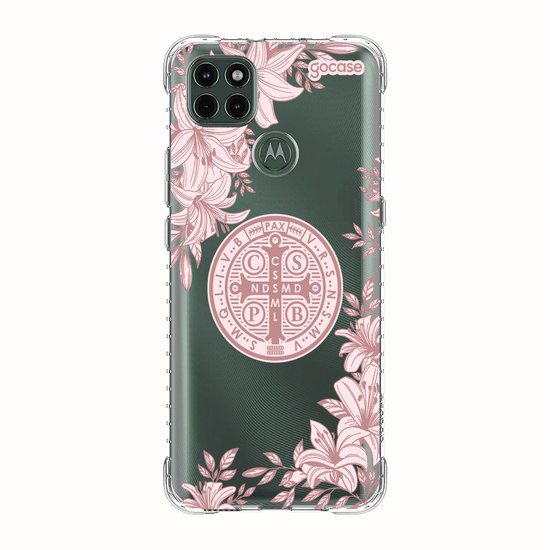 Capinha para celular  Cruz Sagrada com Lírios
