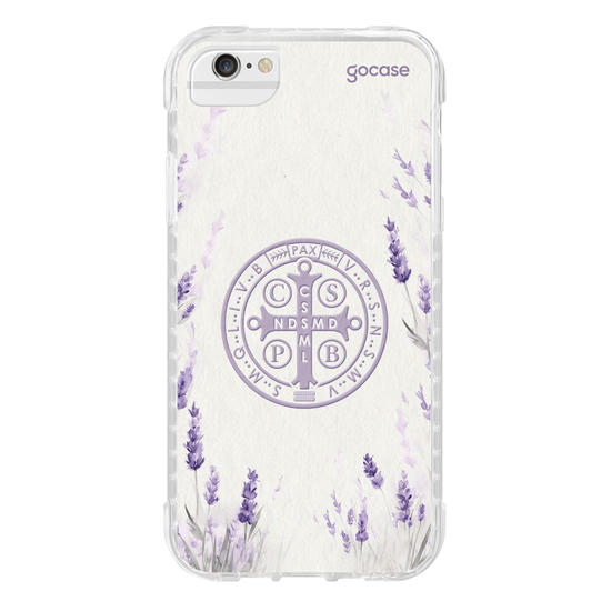Capinha para celular  Cruz Sagrada & Lavandas