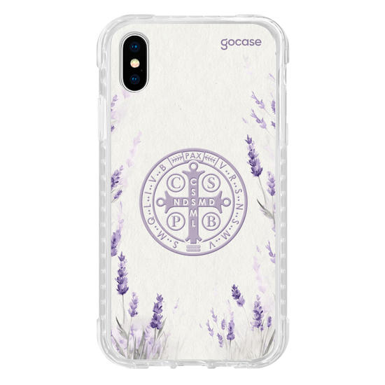 Capinha para celular  Cruz Sagrada & Lavandas