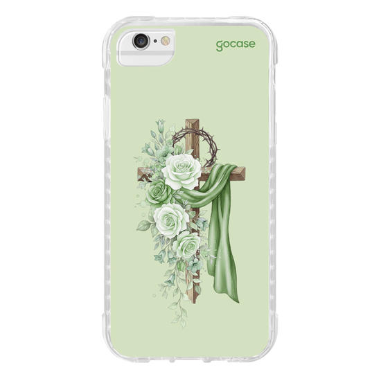 Capinha para celular  Cruz Sagrada Verde
