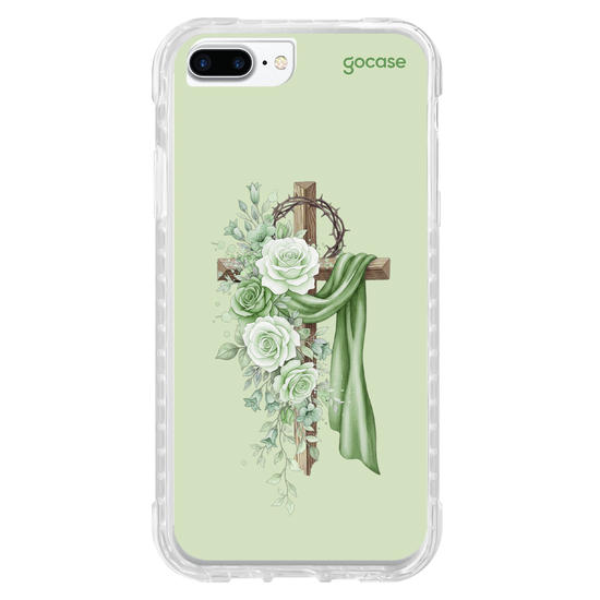 Capinha para celular  Cruz Sagrada Verde