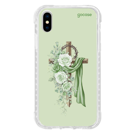 Capinha para celular  Cruz Sagrada Verde
