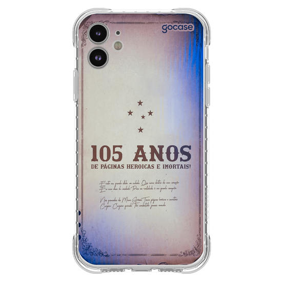 Capinha para celular  Cruzeiro - Aniversário - 105 Anos
