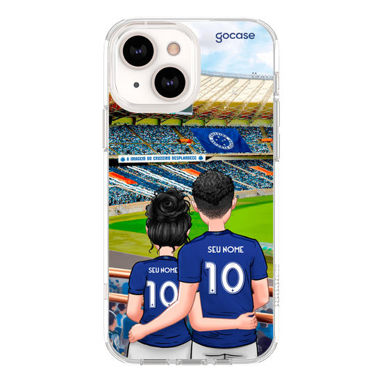 Capinha para celular Cruzeiro - Casal Celeste
