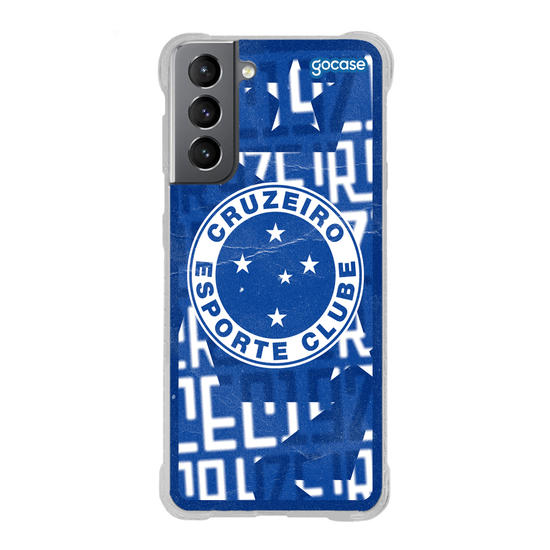 Capinha para celular Cruzeiro - Colagem Escudo
