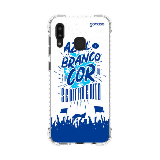 Capinha para celular Cruzeiro - Azul e Branco É a Cor do Sentimento
