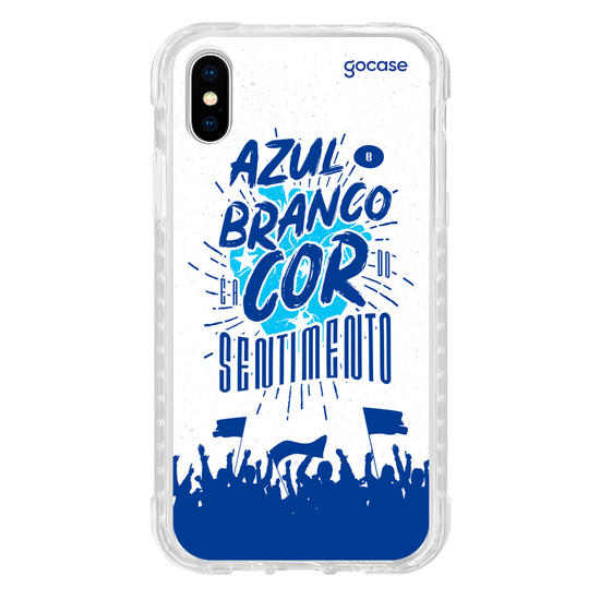 Capinha para celular Cruzeiro - Azul e Branco É a Cor do Sentimento