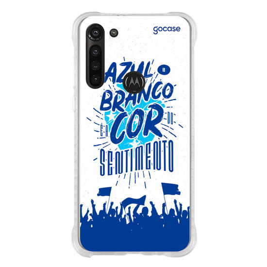 Capinha para celular Cruzeiro - Azul e Branco É a Cor do Sentimento