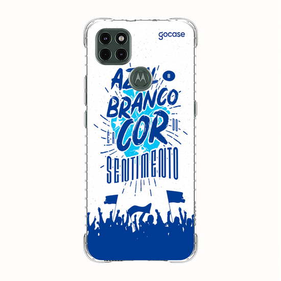 Capinha para celular Cruzeiro - Azul e Branco É a Cor do Sentimento
