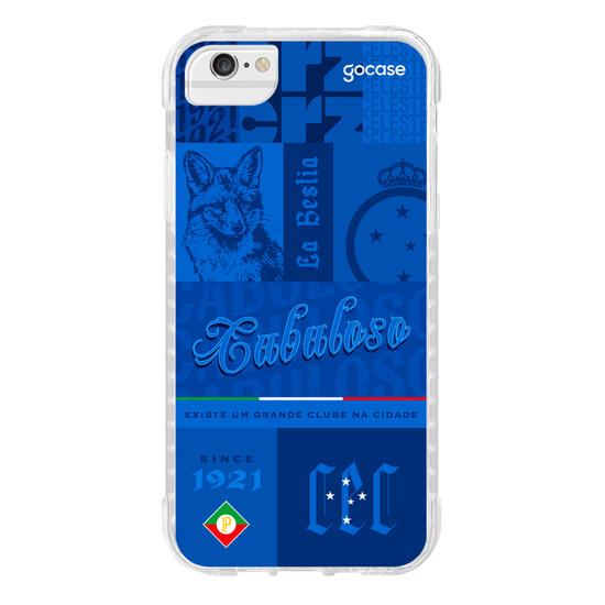 Capinha para celular  Cruzeiro - Mosaico Cabuloso