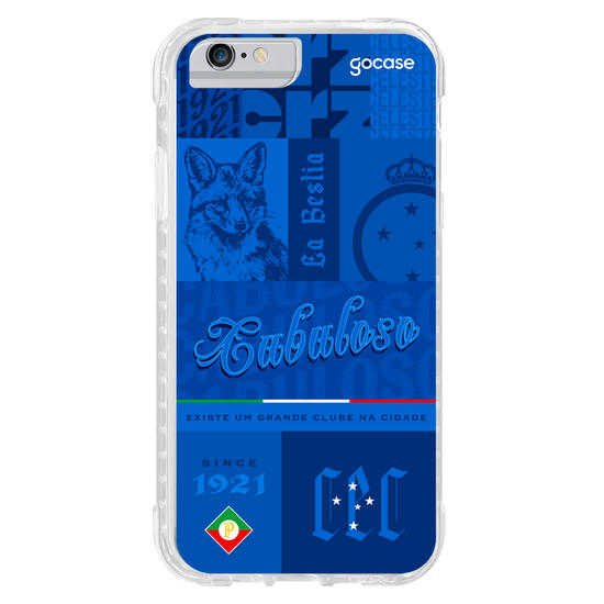 Capinha para celular  Cruzeiro - Mosaico Cabuloso