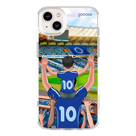 Capinha para celular Cruzeiro - Pai e Filho Torcedor Estádio